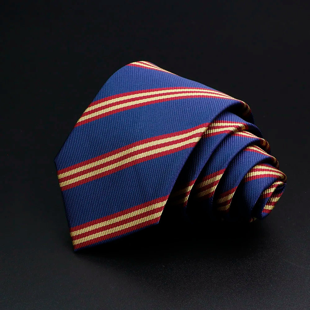 Men's Classic Stripe Jacquard Necktie - Timeless Accessory Gift