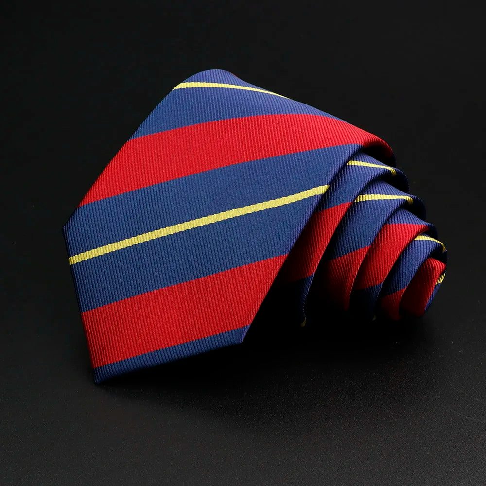 Men's Classic Stripe Jacquard Necktie - Timeless Accessory Gift