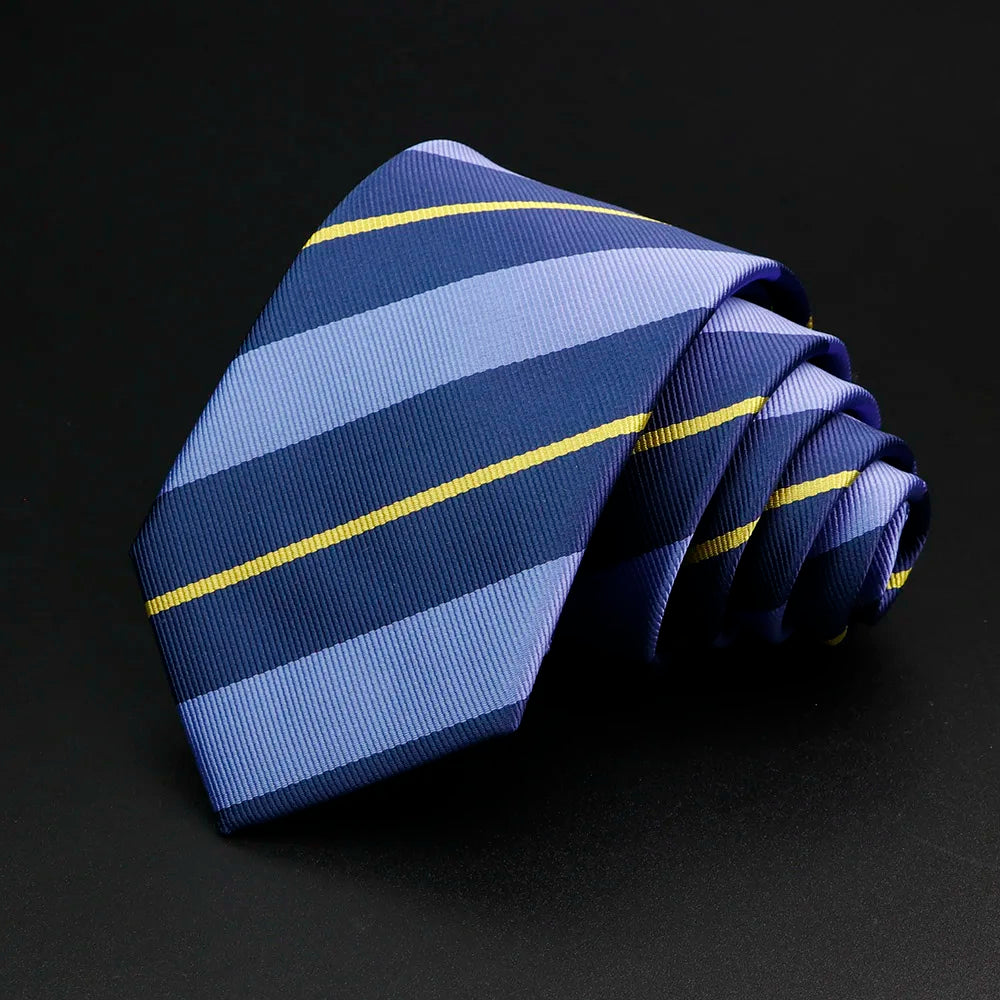 Men's Classic Stripe Jacquard Necktie - Timeless Accessory Gift