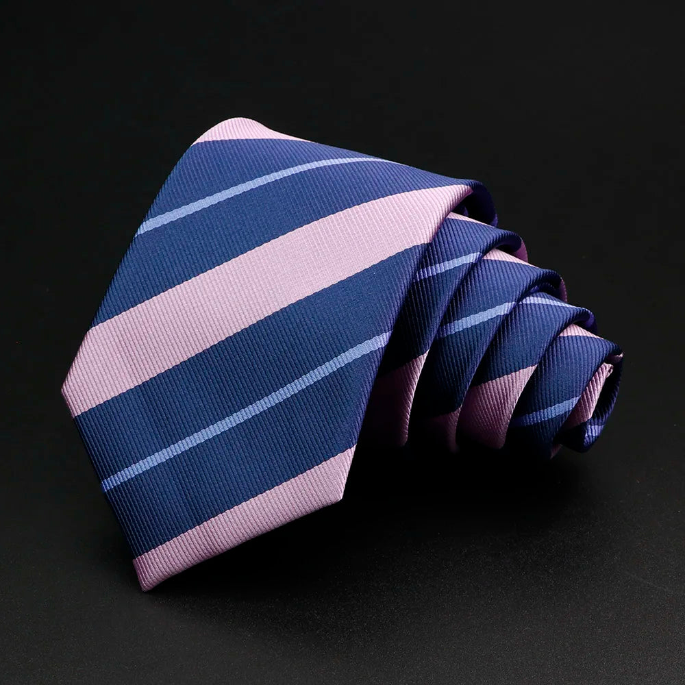 Men's Classic Stripe Jacquard Necktie - Timeless Accessory Gift