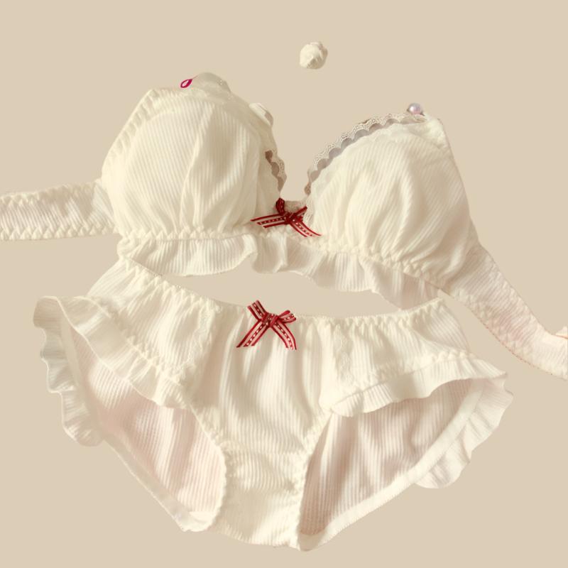 Sweet Lolita Ruffle Lace Bra & Panty Set