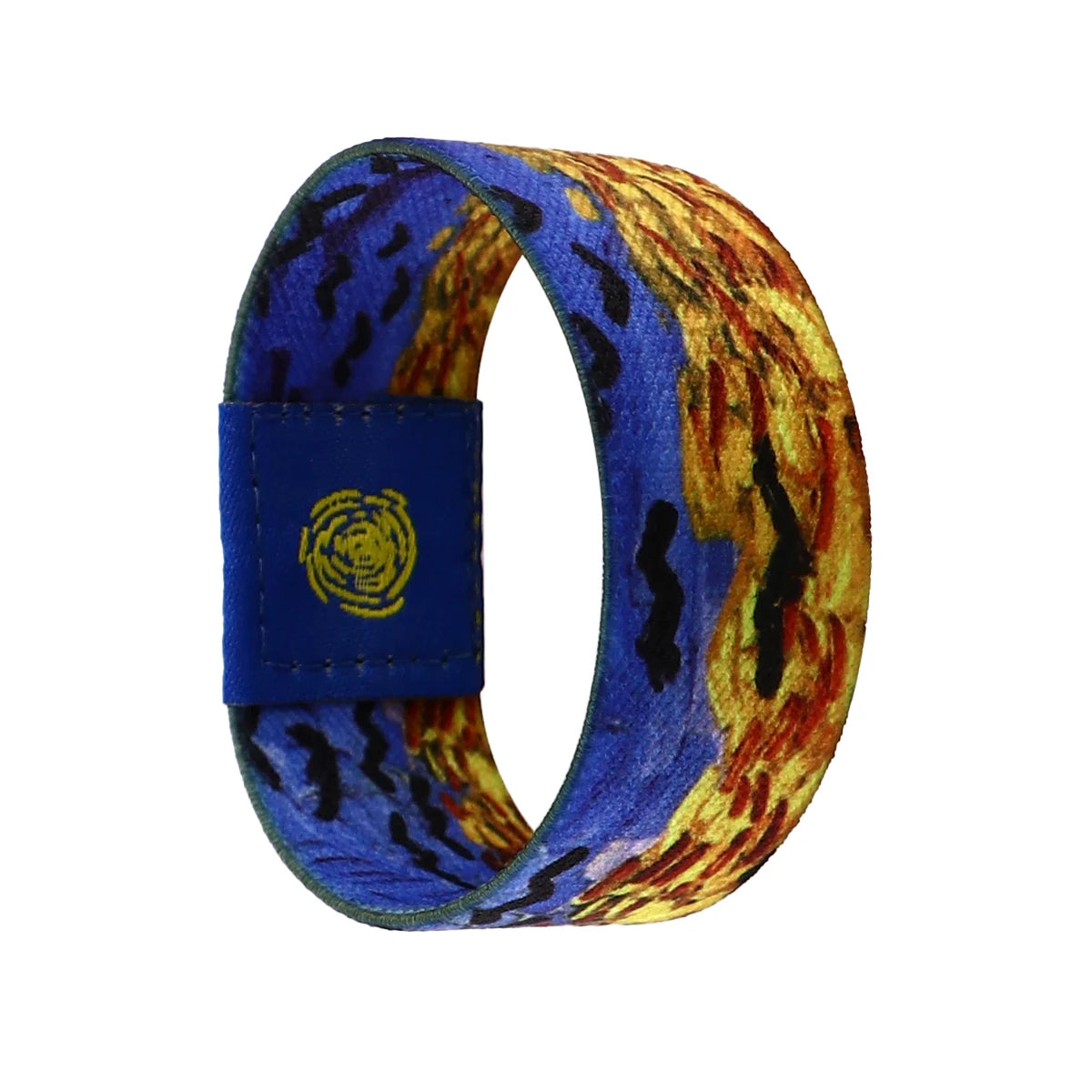 Van Gogh-Inspired Japanese Wave Elastic Wristband - Artful Sport Bracelet for Women & Men