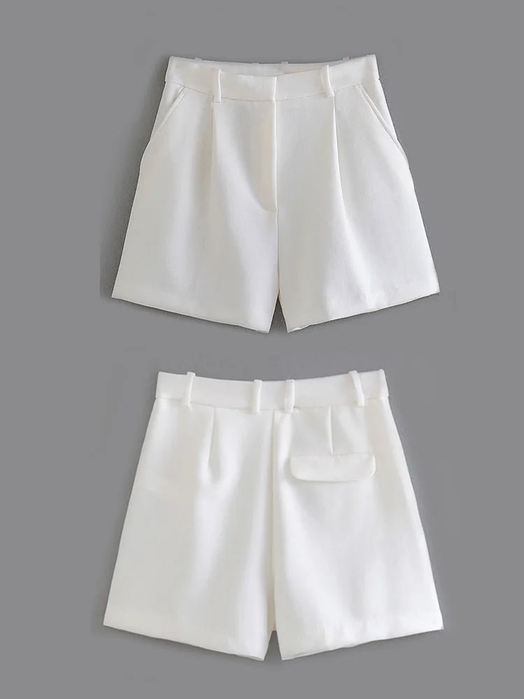 Chic High-Waist Oversized Summer Shorts