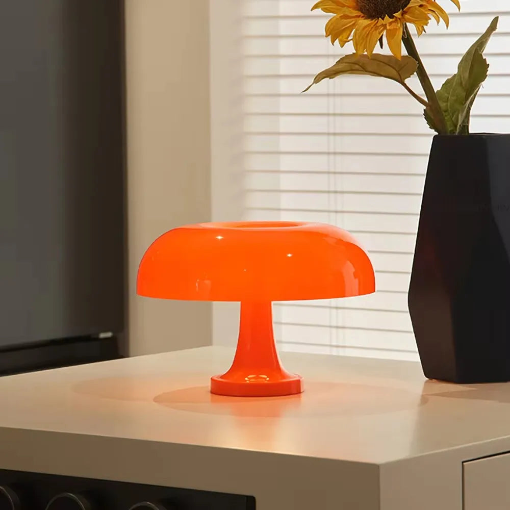 Nordic Glow: Creative Mushroom Glass Lamp