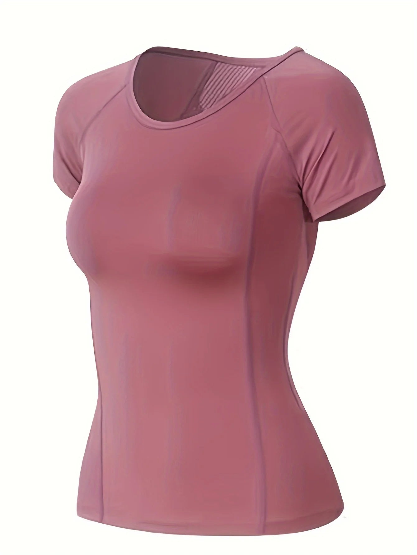 Women's Quick-Dry Fitness Tee – Breathable, Sexy Back Design, Summer Yoga & Running Top