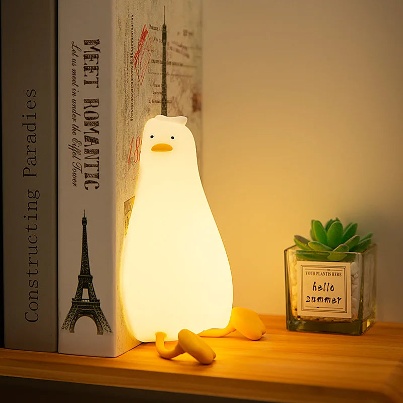 Ducky Glow: Rechargeable Cartoon Night Light