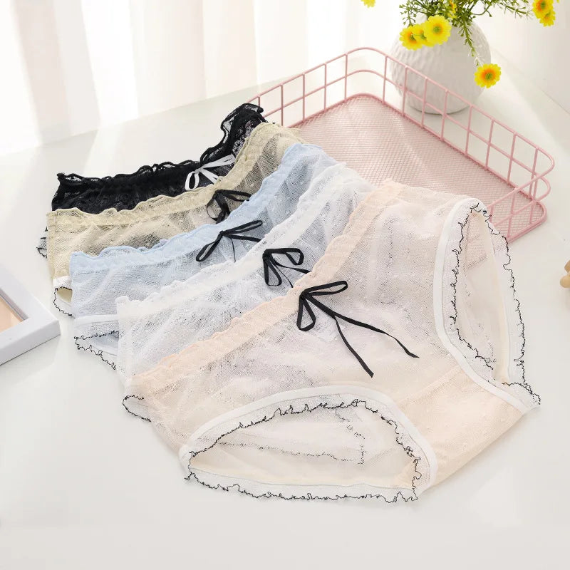 Charming Japanese Gauze Underwear – Elegant Prints for Women