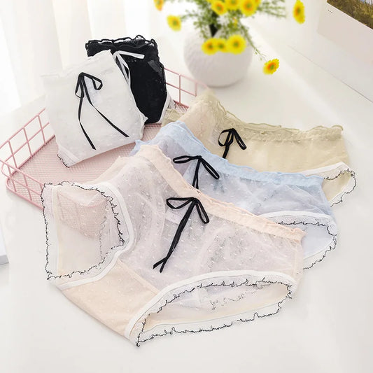 Charming Japanese Gauze Underwear – Elegant Prints for Women