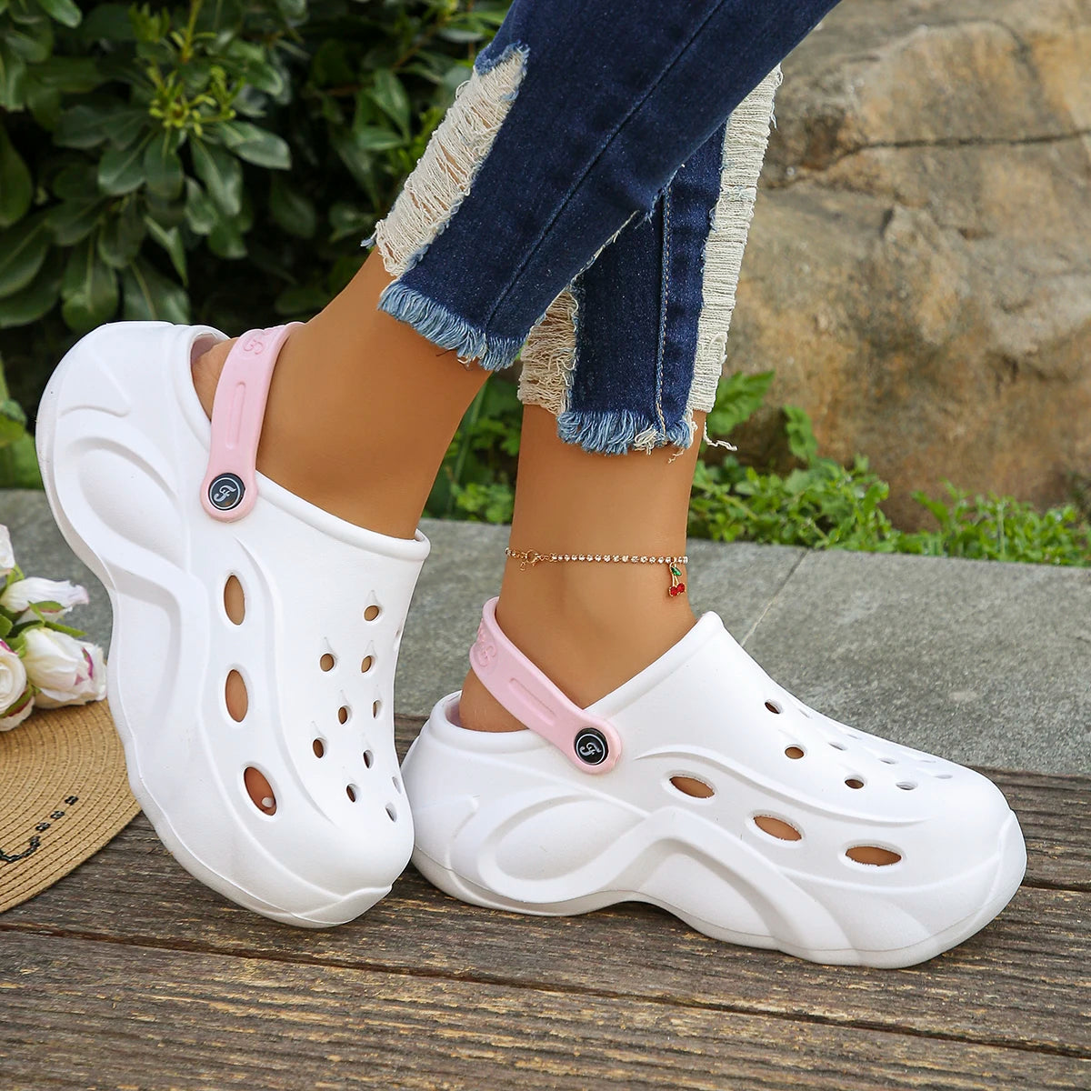 Summer Vibes Chunky Platform Garden Sandals