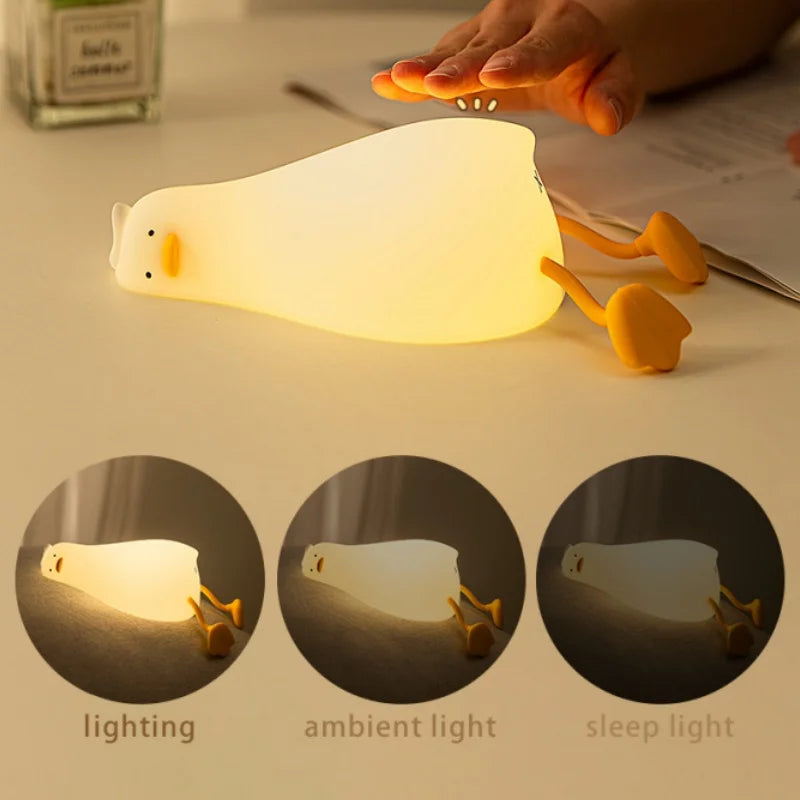 Ducky Glow: Rechargeable Cartoon Night Light