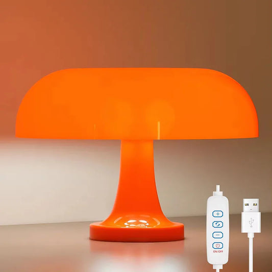 Nordic Glow: Creative Mushroom Glass Lamp