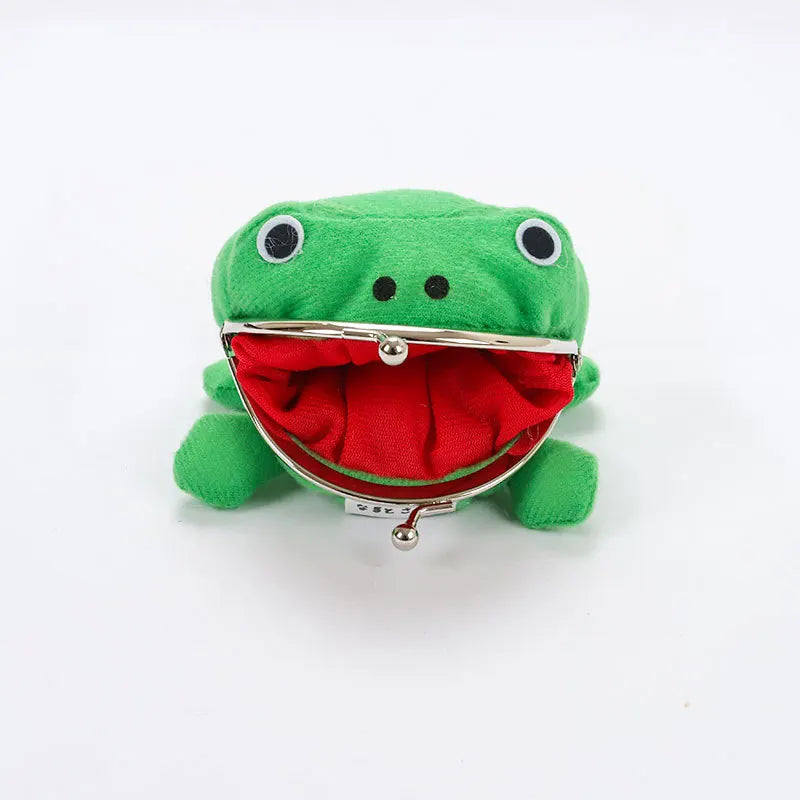 Naruto Plush Frog Anime Coin Purse - Fun & Cute Kiss Lock Wallet