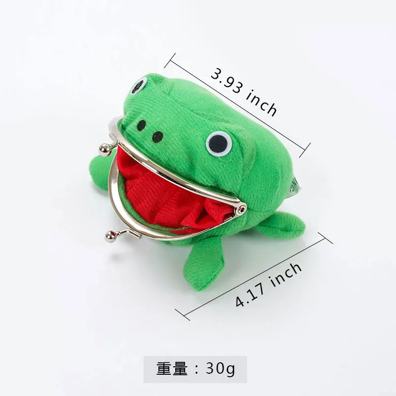 Naruto Plush Frog Anime Coin Purse - Fun & Cute Kiss Lock Wallet