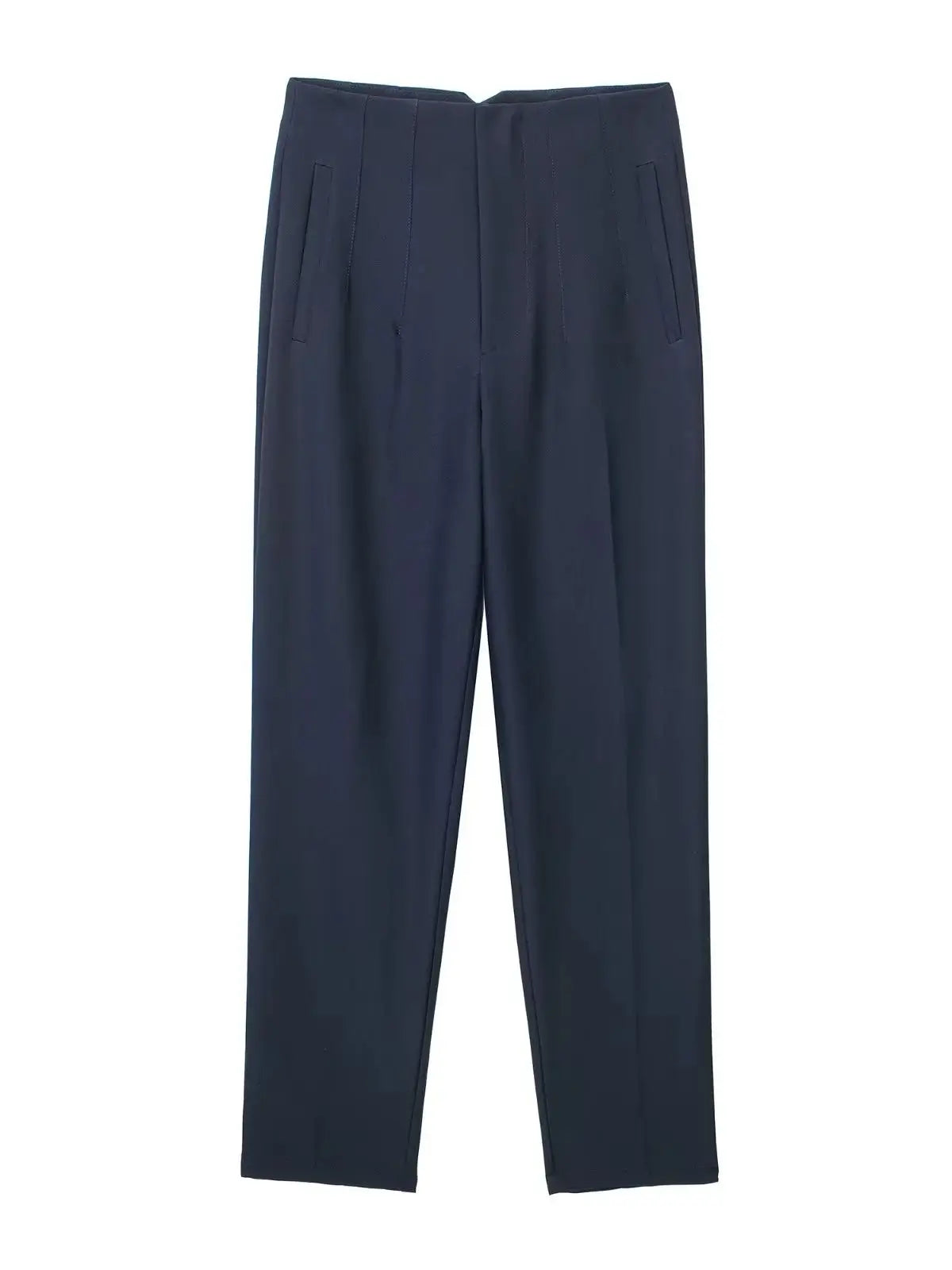 Timeless High-Waist Tailored Pants - Classic Solid Colors