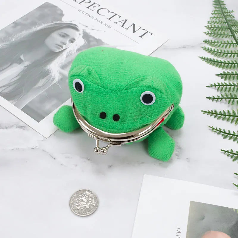 Naruto Plush Frog Anime Coin Purse - Fun & Cute Kiss Lock Wallet