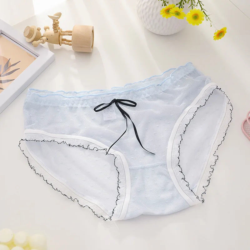 Charming Japanese Gauze Underwear – Elegant Prints for Women