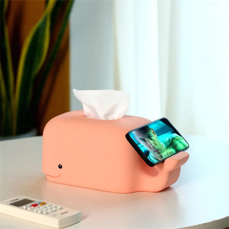 Whale of a Time Tissue & Phone Holder