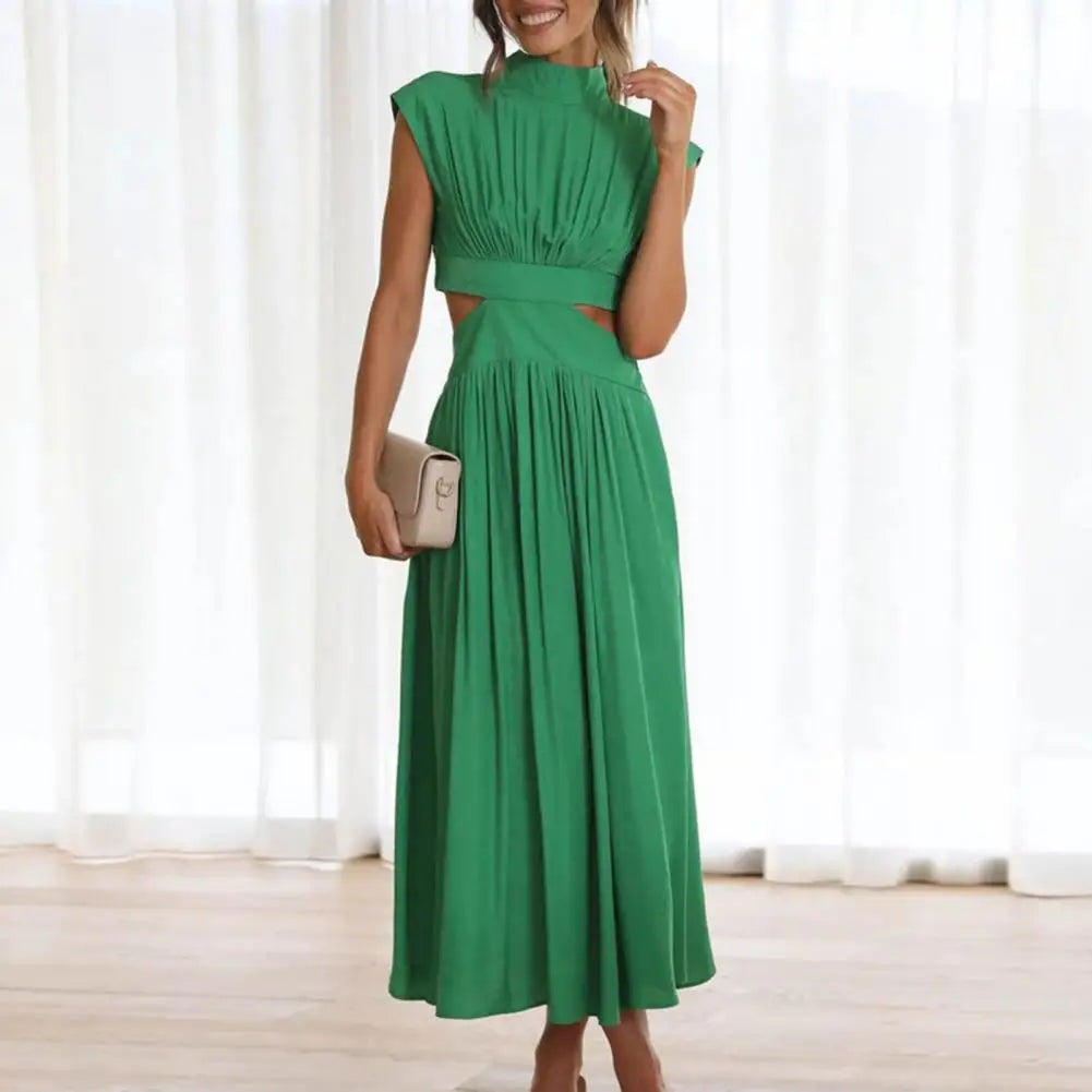 Chic Hollow-Out High Waist Summer Dress