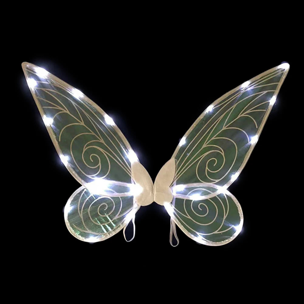 Shimmering LED Butterfly Wings for Kids – Enchanted Fairy Costume Accessory