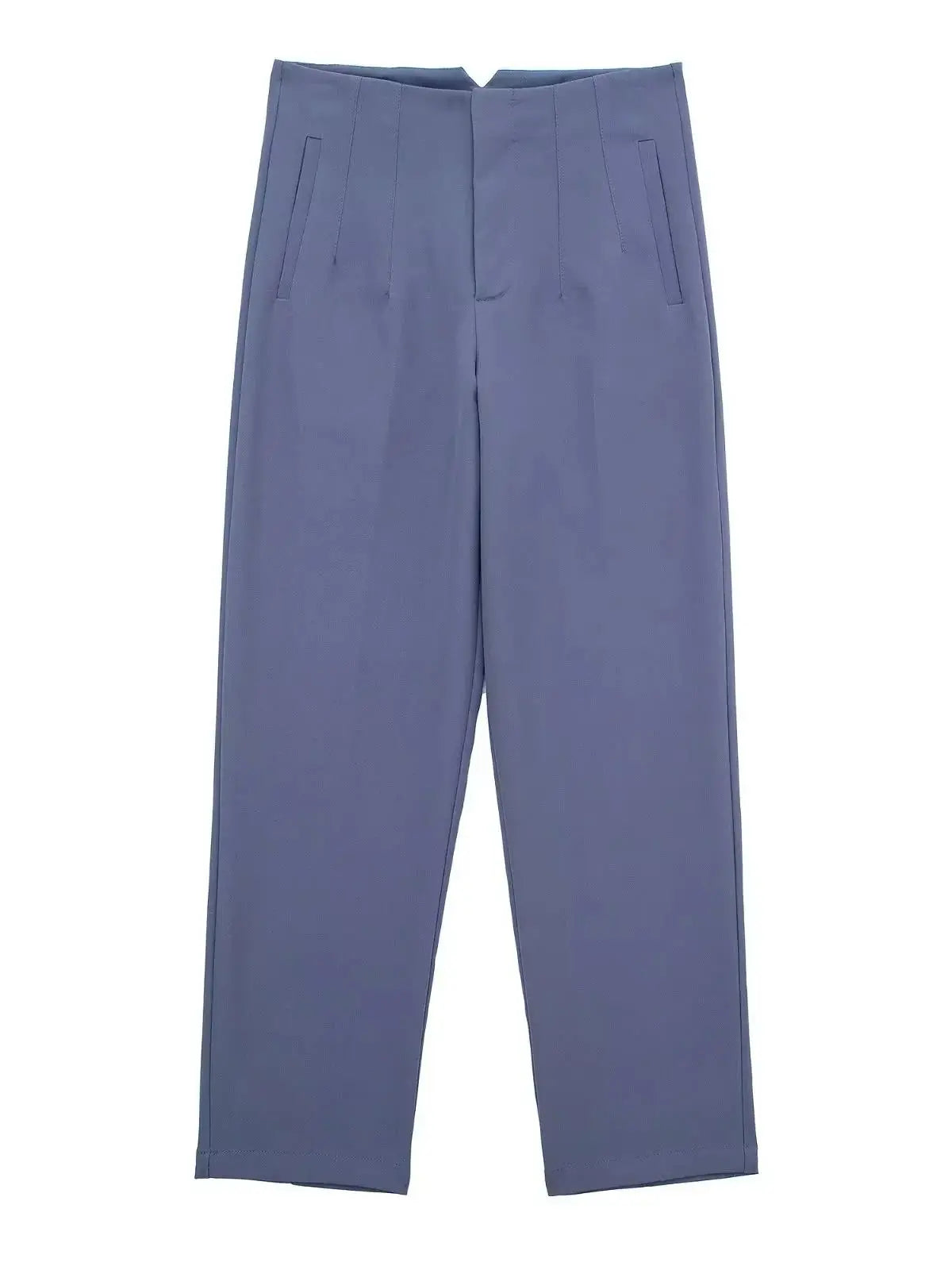 Timeless High-Waist Tailored Pants - Classic Solid Colors