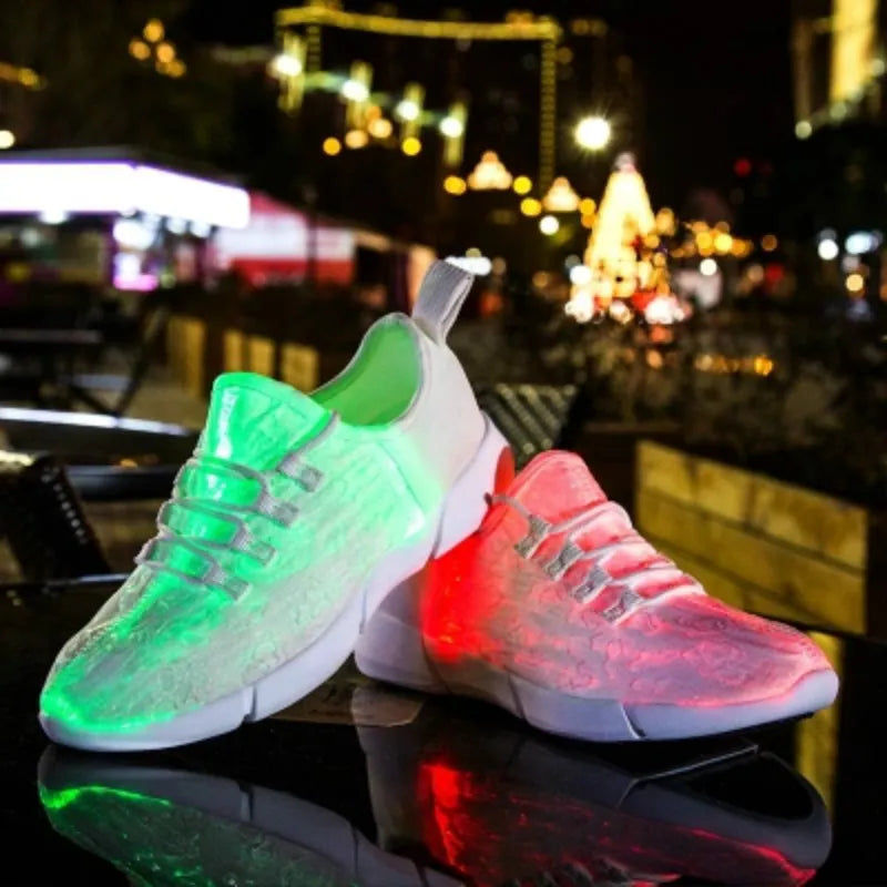 GlowStride USB Rechargeable LED Sneakers