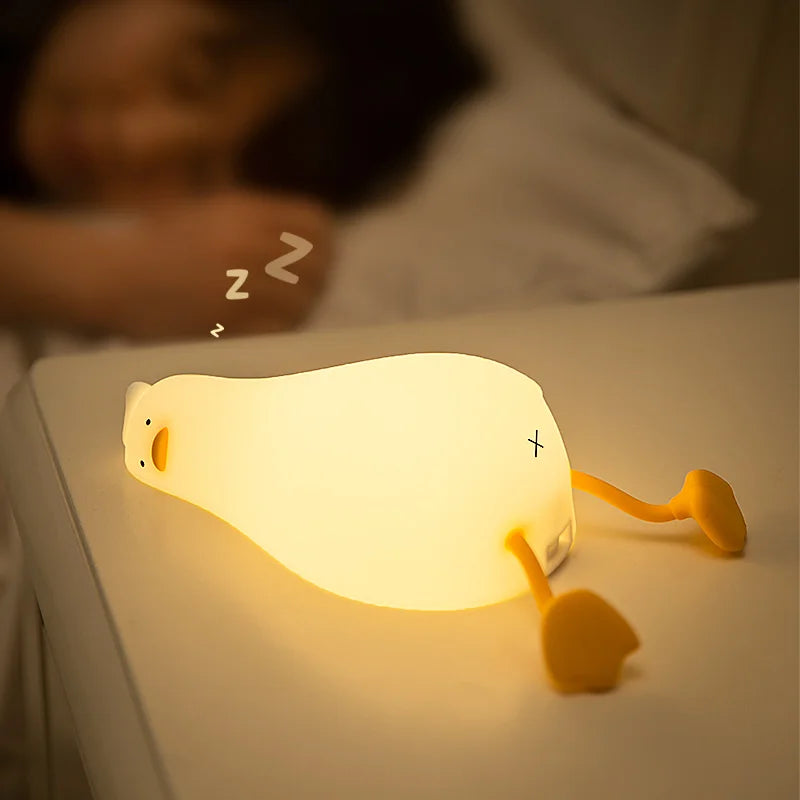 Ducky Glow: Rechargeable Cartoon Night Light