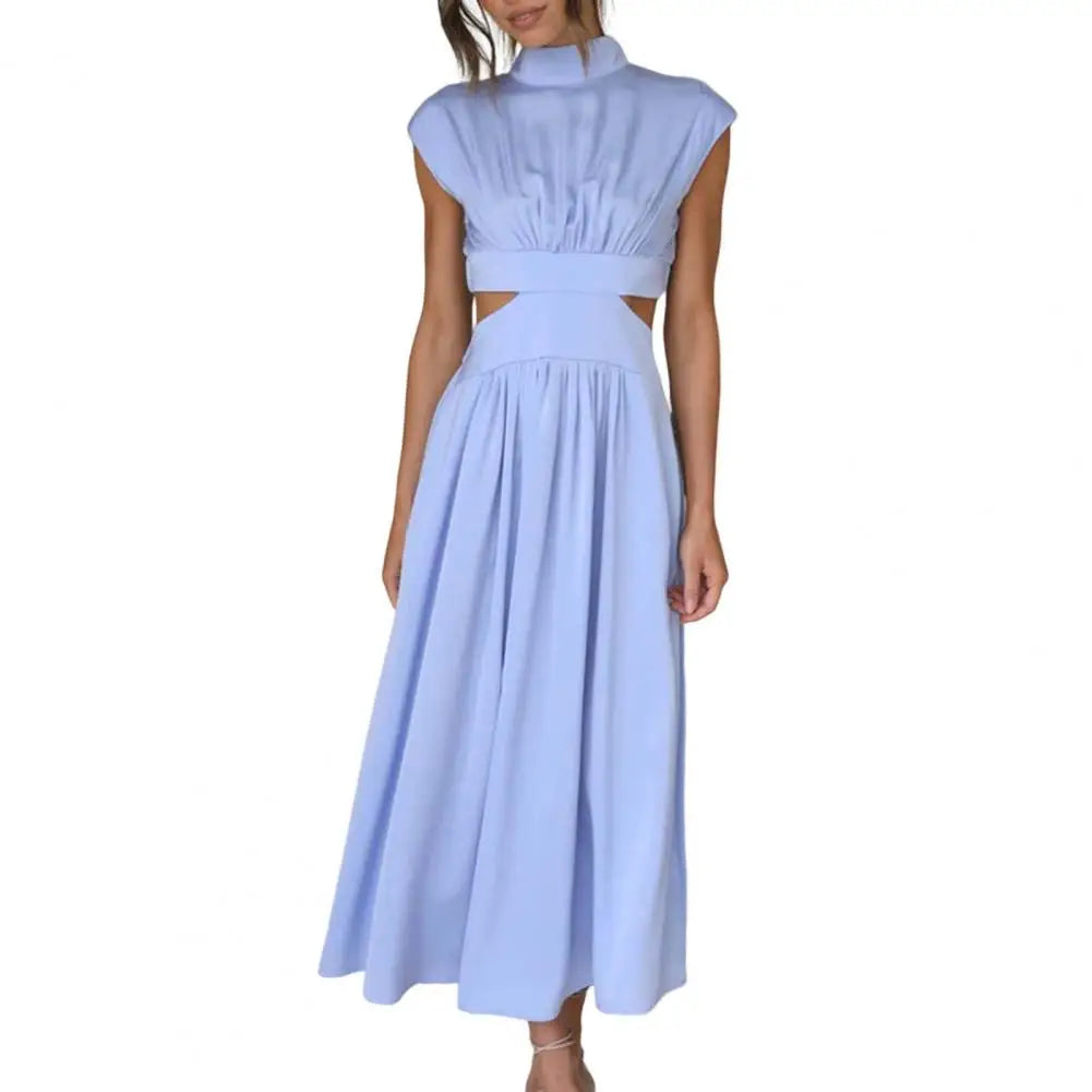 Chic Hollow-Out High Waist Summer Dress