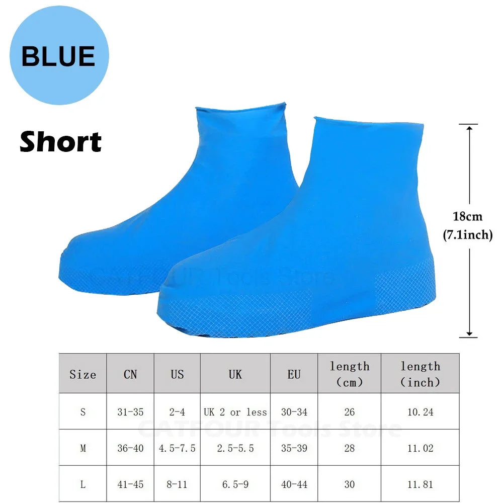 Ultra-Durable Waterproof Silicone Shoe Covers – Reusable Anti-Slip Rain Protectors for Outdoor Adventures