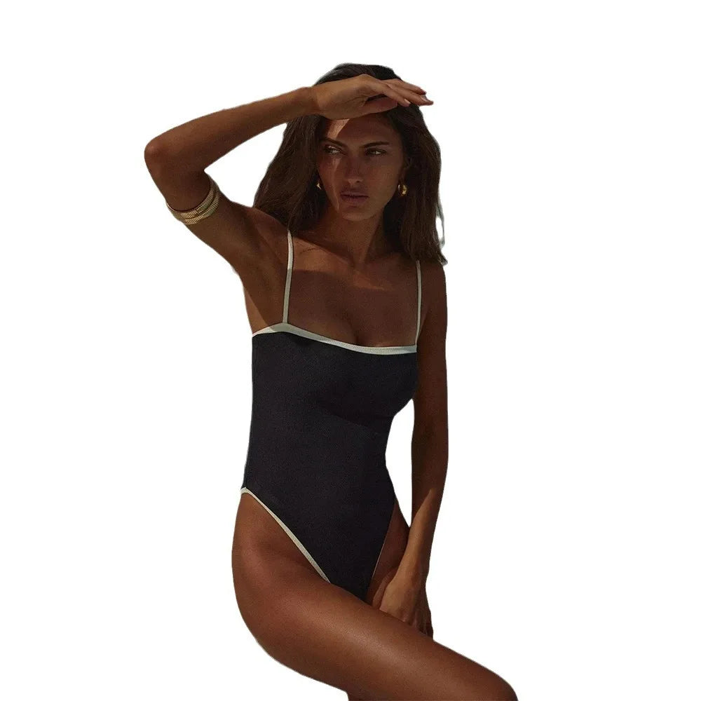 Elegant Stitch One-Piece Swimsuit for Women