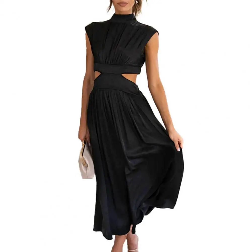 Chic Hollow-Out High Waist Summer Dress