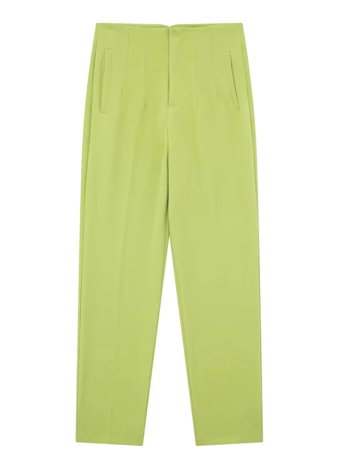 Timeless High-Waist Tailored Pants - Classic Solid Colors