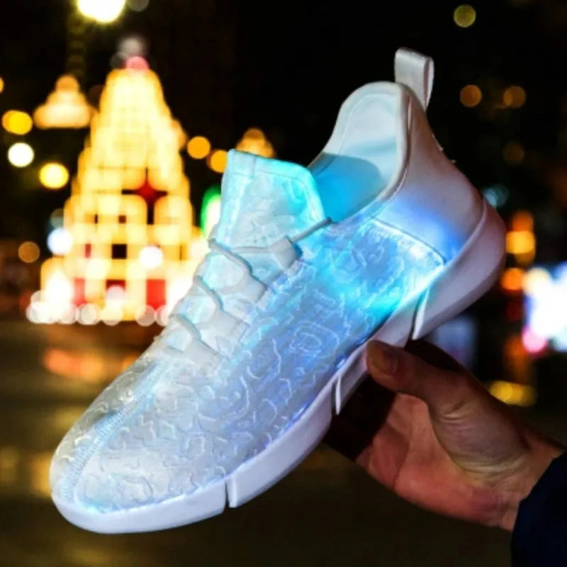 GlowStride USB Rechargeable LED Sneakers