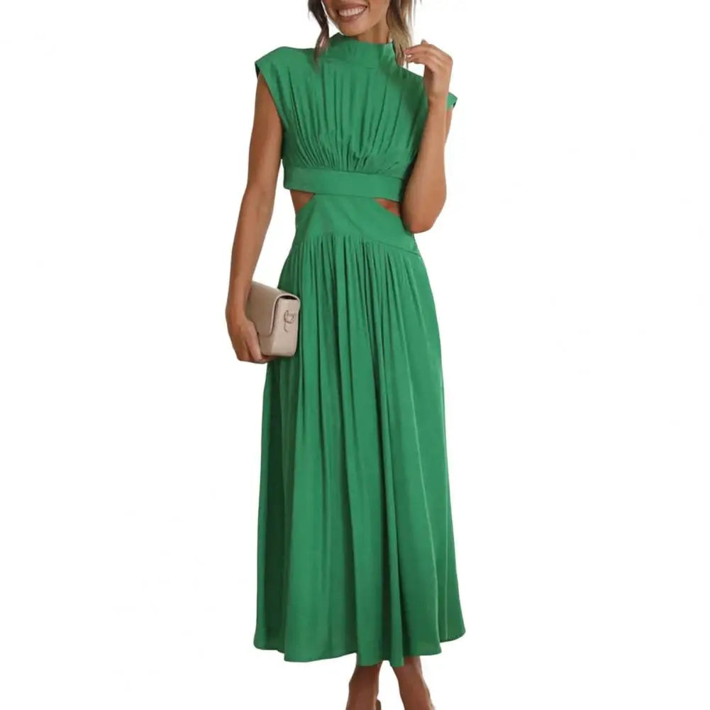 Chic Hollow-Out High Waist Summer Dress