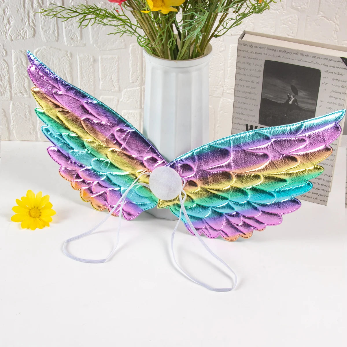 Rainbow Unicorn Winged Headband for Girls – Perfect for Birthdays and Halloween