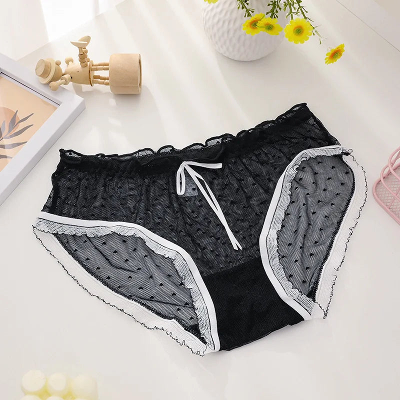 Charming Japanese Gauze Underwear – Elegant Prints for Women