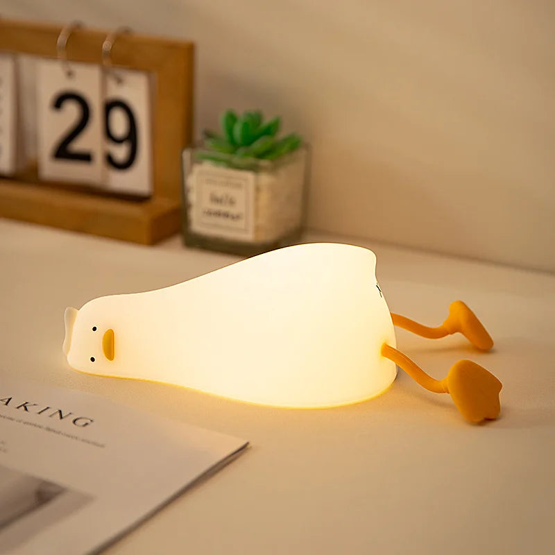 Ducky Glow: Rechargeable Cartoon Night Light