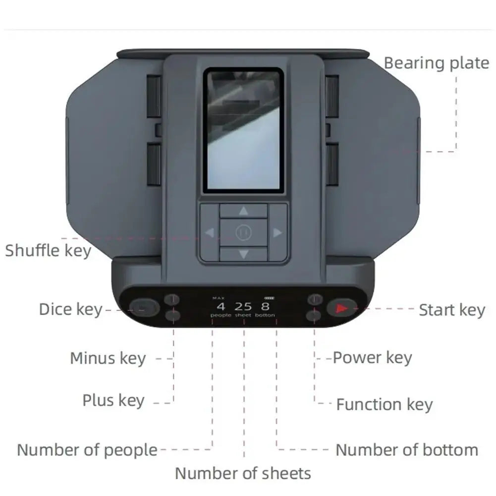 DealMaster Pro: 360° Card Shuffler & Dispenser