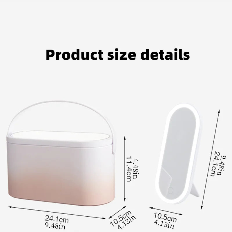 LumiCase: Portable LED Makeup Organizer