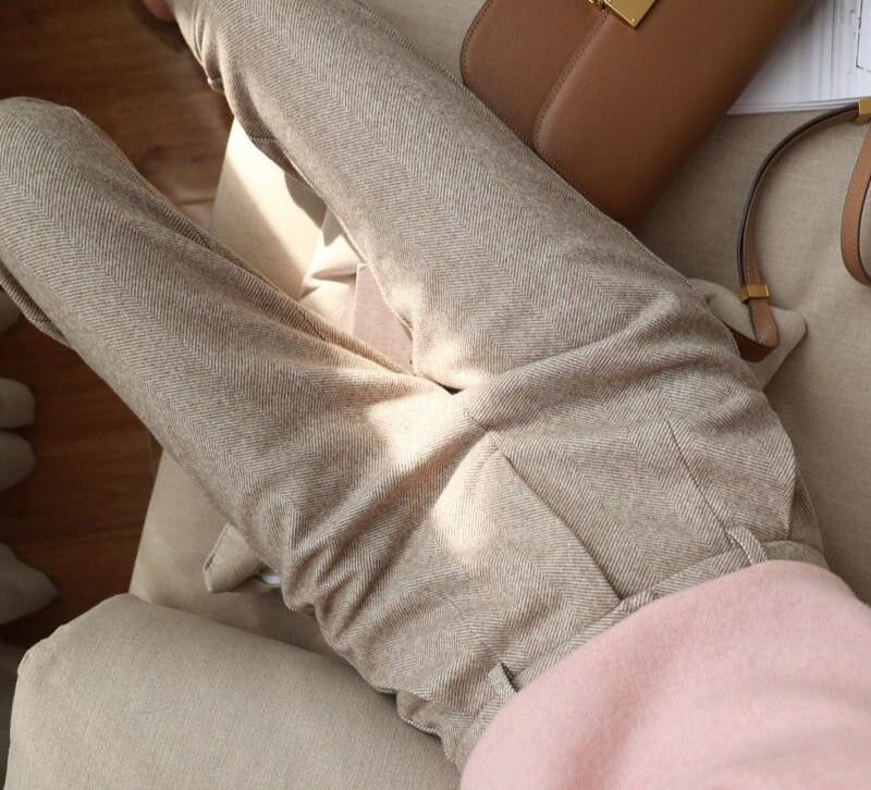 Cozy Wool Harem Trousers – Perfect for Autumn & Winter