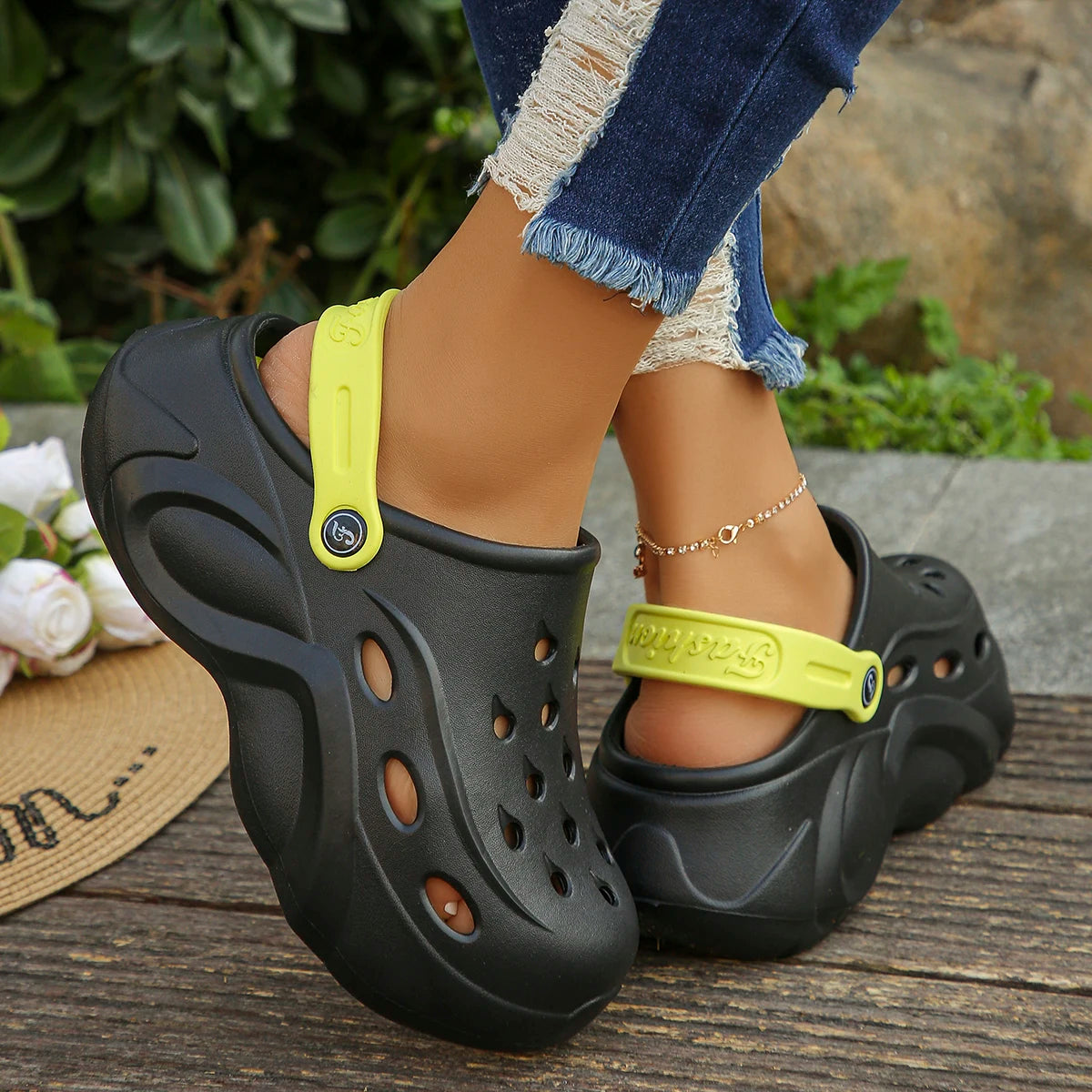 Summer Vibes Chunky Platform Garden Sandals