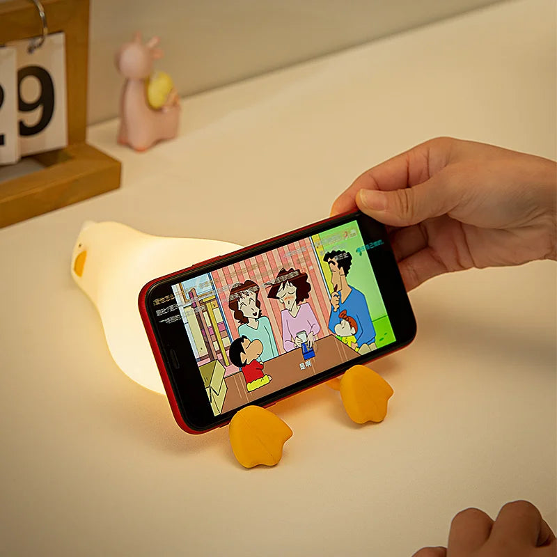 Ducky Glow: Rechargeable Cartoon Night Light