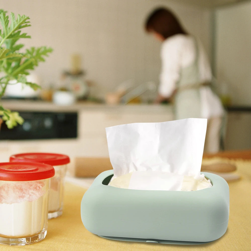 Silicone Tissue Organizer with Suction Cups - Versatile Storage for Kitchen and Bathroom