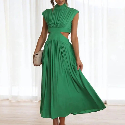 Chic Hollow-Out High Waist Summer Dress