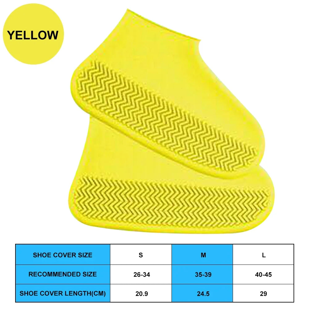 Ultra-Durable Waterproof Silicone Shoe Covers – Reusable Anti-Slip Rain Protectors for Outdoor Adventures