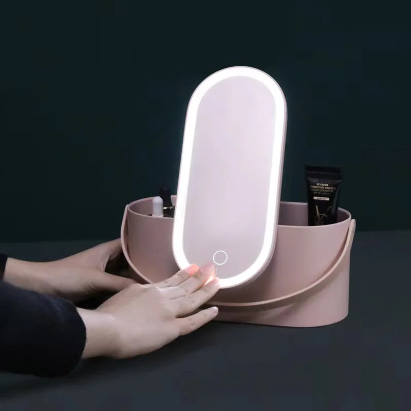 LumiCase: Portable LED Makeup Organizer