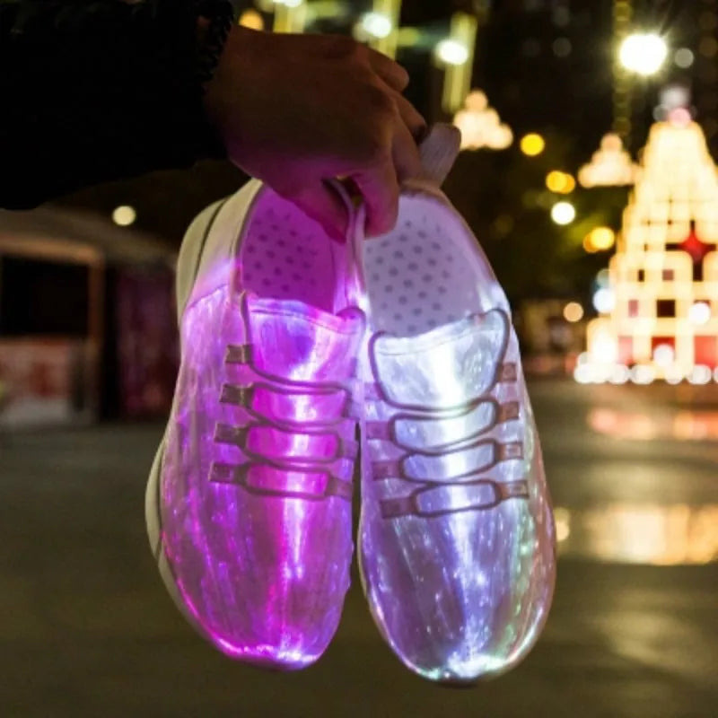 GlowStride USB Rechargeable LED Sneakers