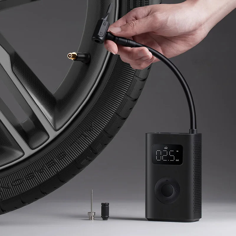 Xiaomi Mijia TurboCharge Mini Portable Air Pump - 150PSI Type-C LED Electric Inflator