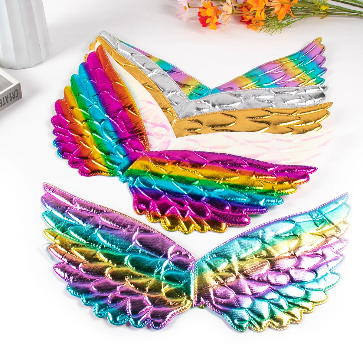 Rainbow Unicorn Winged Headband for Girls – Perfect for Birthdays and Halloween