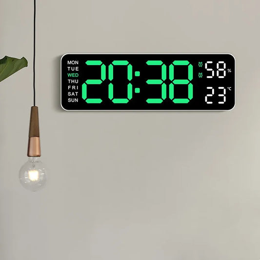 Smart LED Table Clock with USB Power & Auto Dimmer