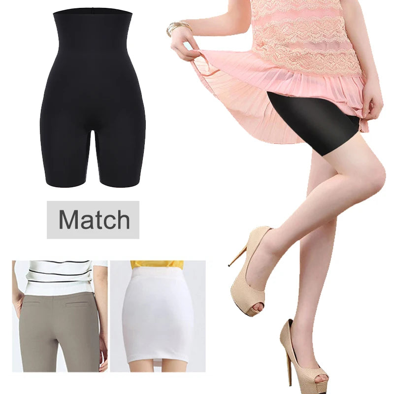 Ultra-Breathable High Waist Control Shorts for Women – Lightweight Cotton Blend Shapewear